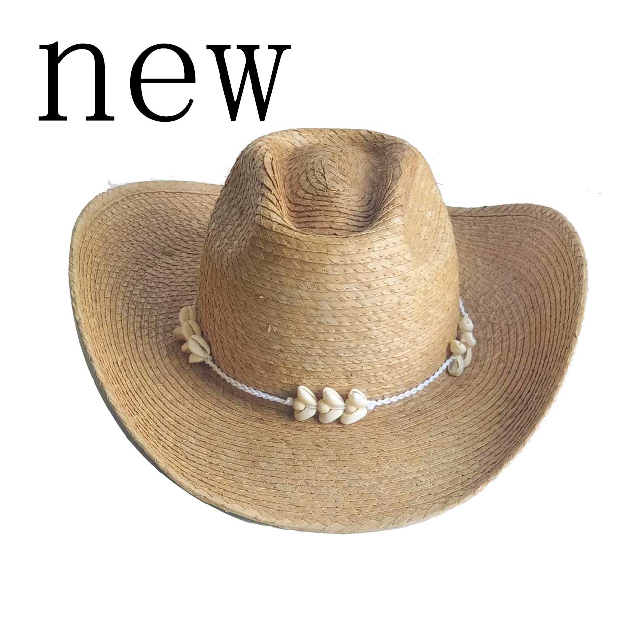 Cowboy Hat Straw - Панамская шляпа-ковбойка из соломы с аксессуарами