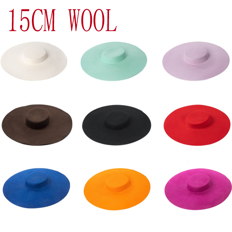 Fedora Hat Wool - 15 см ШЕРСТЯНАЯ пшеничная шерстяная шляпа