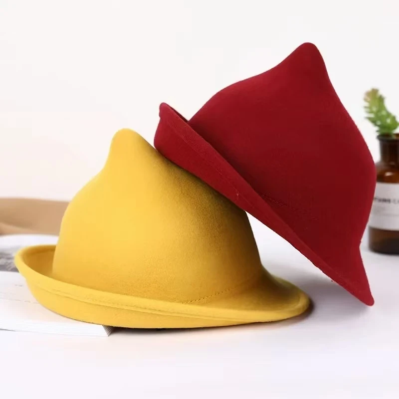 Модная ведьма из 100% шерсти,  – обзор и цена Fedora Hat Wool