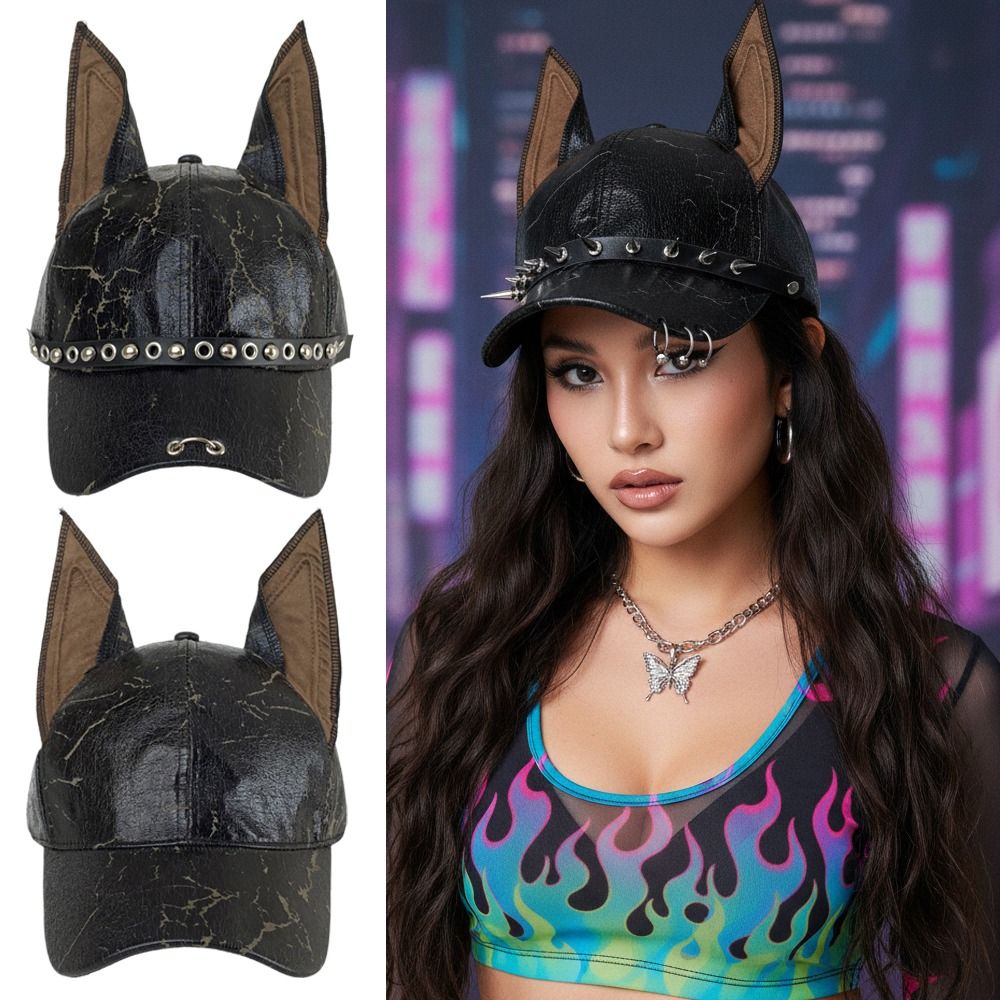 Модные панк-кепки с ушками доб – обзор и цена Baseball Cap Structured